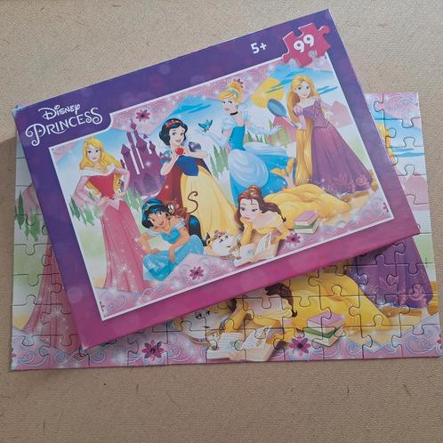 Disney Princess puzzel 99 stukjes, Kinderen en Baby's, Speelgoed | Kinderpuzzels, Zo goed als nieuw, Meer dan 50 stukjes, Ophalen of Verzenden