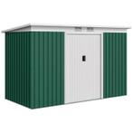 Metalen Tuinschuur - Groen/Wit, Tuin en Terras, Ophalen of Verzenden, Nieuw, Metaal, Fietsenberging