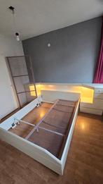 Bed 160x200 met nachtkastjes LED en matras, Huis en Inrichting, Slaapkamer | Complete slaapkamers, Ophalen, Gebruikt, Tweepersoons