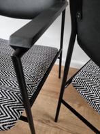 2 Gijs van der Sluis stoelen - opnieuw gestoffeerd, Ophalen of Verzenden, Stof, Twee