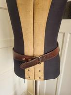 Zware riem gun belt bruin leer, Kleding | Heren, Ophalen, 95 tot 105 cm, Bruin, Echt leder