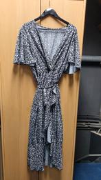 Zwart-witte Shein jurk, maat 50 met centuur, Ophalen of Verzenden, Gedragen, Shein, Jurk