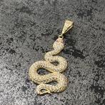 14k gouden slang kettinghanger, Ophalen of Verzenden, Nieuw, Goud