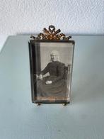 Antiek Victoriaans Messing Fotolijstje, Frankrijk., Audio, Tv en Foto, Fotografie | Fotolijsten, Ophalen of Verzenden, Gebruikt