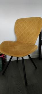Okergele stoel. Zwarte poten, Huis en Inrichting, Ophalen, Zo goed als nieuw, Zwart, Eén