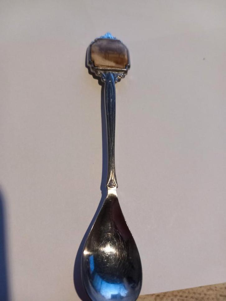 Theelepel Leeuwarden - De Klanderij & Ùs MEM, Antiek en Kunst, Antiek | Bestek, Ophalen of Verzenden