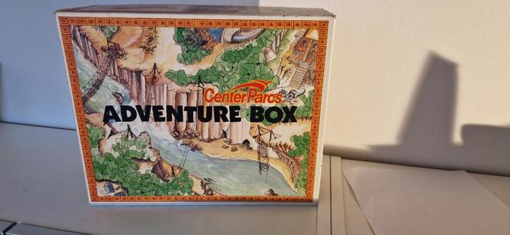 spel Adventure box Center Parcs, Hobby en Vrije tijd, Gezelschapsspellen | Bordspellen, Gebruikt, Een of twee spelers, Drie of vier spelers