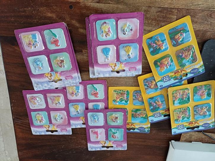 Winnie Poeh en Princessen op kaart 3 dimensionale magneetjes, Verzamelen, Stripfiguren, Nieuw, Beeldje of Figuurtje, Overige figuren