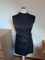 Feestelijke Set: Glitter Top & PU Leren Rok, Kleding | Dames, Tops, Zwart, Maat 46/48 (XL) of groter, Nieuw, Ophalen of Verzenden