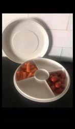 Tupperware vakkenschaal hapjesschaal partyschaal 5 vaks, Verzenden, Gebruikt, Wit, Schaal