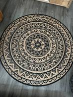 Jute vloerkleed Otis beige/zwart, Huis en Inrichting, Ophalen, Beige, 150 tot 200 cm, Rond