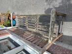 Houten tuinbank en twee tuinstoelen, Tuin en Terras, Tuinbanken, Ophalen, Gebruikt, Hout