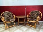 2 stuks Rotan stoelen uit de jaren ‘60, Antiek en Kunst, Antiek | Meubels | Stoelen en Banken, Ophalen