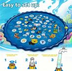 Nieuw Zoem Watermat Aquaplay Speelmat met Watersproeier 99cm, 80 tot 120 cm, Rond, Nieuw, Ophalen of Verzenden