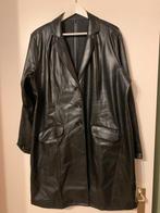 Plus Basics, lange leatherlook blazer, zwart, maat 46, Kleding | Dames, Grote Maten, Ophalen of Verzenden, Zo goed als nieuw, Zwart