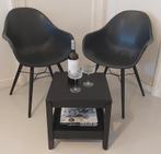SET 2X Stoel GRATIS Tafeltje IKEA Zwart Tuinstoel Kuipstoel, Huis en Inrichting, Stoelen, Ophalen