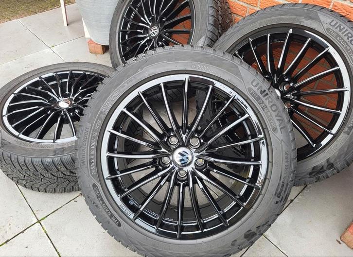 Volkswagen Passat velgen 245/45/18 inch met Winterreifen zga, Auto-onderdelen, Banden en Velgen, Banden en Velgen, Winterbanden