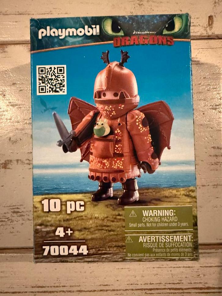 PLAYMOBIL Dragons Viztik/Vissenpoot in vliegpak – 70044, Kinderen en Baby's, Speelgoed | Playmobil, Zo goed als nieuw, Complete set