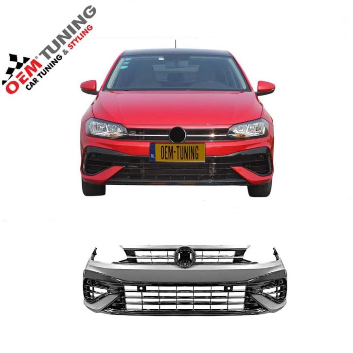 VW POLO 2G | Golf 8 R Look Voorbumper | 2017-2021 |, Auto diversen, Tuning en Styling, Ophalen of Verzenden