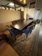 Grote eettafel eiken hout 8 stoelen, Huis en Inrichting, Tafels | Eettafels, Ophalen, Gebruikt, Eikenhout, 200 cm of meer