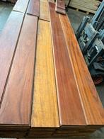 Hardhouten massieve Jatoba vloer 42 m2 18 cm breed 2 cm dik, Ophalen, Gebruikt, Vloerdelen of -planken, 10 m² of meer