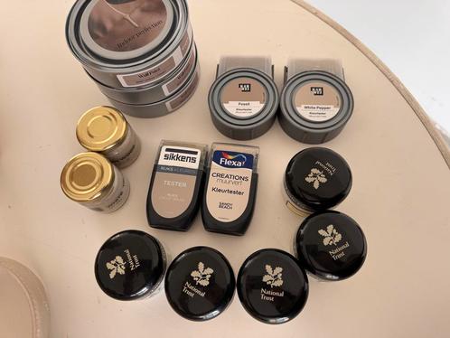 13x beige verf testers | LAB, Little Greene & Eric Kuster, Doe-het-zelf en Verbouw, Verf, Beits en Lak, Nieuw, Verf, Minder dan 5 liter