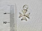 Zilveren hangertje MALTEZER CROSS (kruis) model 925 zilver, Verzenden, Zo goed als nieuw, Kruis of Symbool, Zilver