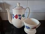 Boerenbont Maastricht koffiepot, filter  gaaf, Ophalen of Verzenden