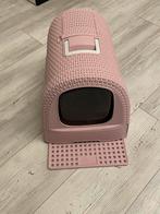 Roze kattenbak met extra uitloopmat, Dieren en Toebehoren, Kattenbakken, Ophalen of Verzenden, Gebruikt, Gesloten