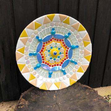 Mozaïek Wandschaal / Fruitschaal - Wanddecoratie beschikbaar voor biedingen
