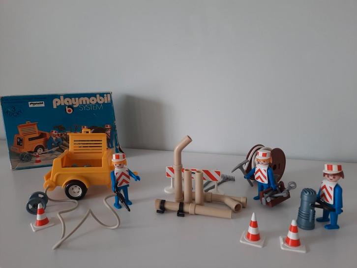 Playmobil Aanhanger met compressor uit '78 in originele doos, Kinderen en Baby's, Speelgoed | Playmobil, Gebruikt, Complete set