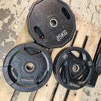 120kg Olympische halterschijven 50mm, Ophalen, Gebruikt, Benen, Halterschijven
