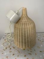 Z.g.a.n. Rotan IKEA hanglamp H 40 cm D 28 cm type LERAN, Ophalen of Verzenden, Zo goed als nieuw, Rotan, Minder dan 50 cm