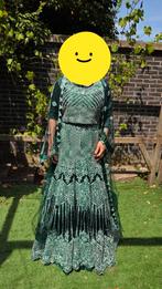 Mooie groene, stralende Indische kleding (handwerk), Ophalen, Zo goed als nieuw, Groen