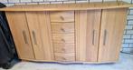 # MOOI MASSIEF BLANK EIKEN DRESSOIR 185 br, 95 h. #, Ophalen, Gebruikt, 25 tot 50 cm, 150 tot 200 cm