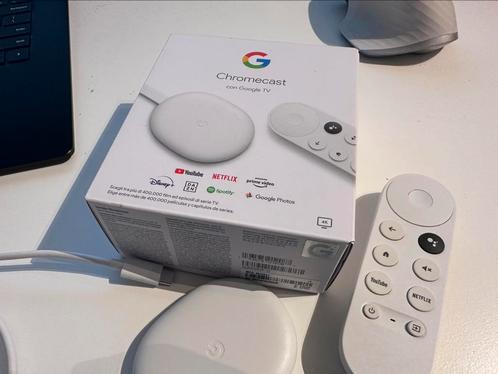 Google Chromecast with GoogleTV 4K, Audio, Tv en Foto, Mediaspelers, Zo goed als nieuw, Zonder harde schijf, HDMI, Ophalen of Verzenden