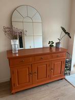 Massief houten terracotta buffetkast, Gebruikt, Ophalen of Verzenden, Overige houtsoorten, 50 tot 75 cm