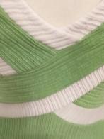 Mini Jurk 36 38 Groen Wit Stretch ( Jool ), Verzenden, Tension Paris, Zo goed als nieuw, Maat 36 (S)