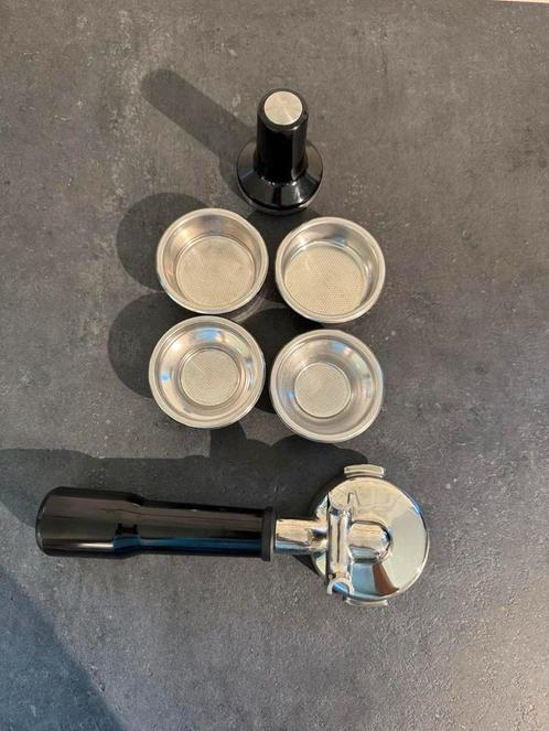 Portafilter 58mm + tamper + 4 filters en doseerring, Huis en Inrichting, Keuken | Keukenbenodigdheden, Gebruikt, Ophalen of Verzenden