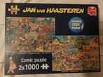 De muziekwinkel, Vakantiekriebels, 2 x 1000 stukjes, Ophalen of Verzenden, 500 t/m 1500 stukjes, Gebruikt, Legpuzzel