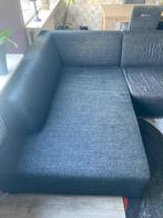 Hoekbank met poef ophalen, Ophalen of Verzenden, Gebruikt, Stof, Modern