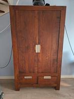 Houten Kast - Hardhout - Zeer Goede Staat, Gebruikt, Ophalen of Verzenden, Minder dan 150 cm, 150 tot 200 cm