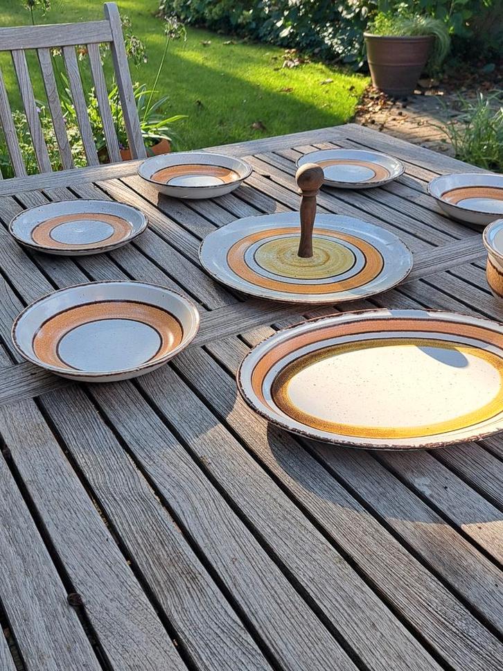 Gien France Etna Servies, Huis en Inrichting, Keuken | Servies, Bord(en), Overige stijlen, Ophalen of Verzenden