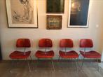 4 Eames DCM chair Herman Miller USA edition, Vier, Gebruikt, Ophalen