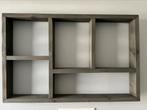 Houten wandrek taupe grijs letterbak 65x100x9.5cm, Huis en Inrichting, Ophalen, Zo goed als nieuw