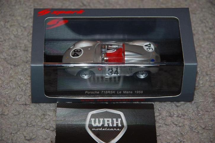 1:43 PORSCHE 718 RSK LEMANS SPARK S4678 WRH, Hobby en Vrije tijd, Modelauto's | 1:43, Zo goed als nieuw, Auto, Overige merken