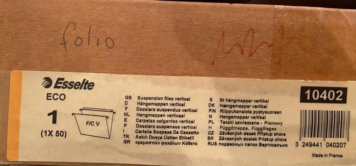 folio hangmappen esselte, Diversen, Schrijfwaren, Nieuw, Ophalen of Verzenden