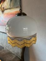 Vintage Art Deco hanglamp met kralen, Huis en Inrichting, Lampen | Hanglampen, Ophalen of Verzenden, Zo goed als nieuw, Minder dan 50 cm