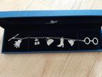 Prachtige zwarovski bedel armband, Ophalen of Verzenden, Zo goed als nieuw, Zilver, Zilver