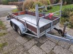 Aanhanger tandemasser stalen bed 300x140, Auto diversen, Aanhangers en Bagagewagens, Ophalen, Gebruikt